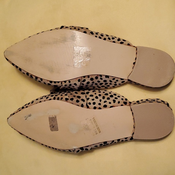 Queen George Leopard print Mule Flats WITH BOW ASCENT size 6 - Picture 4 of 4